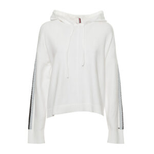 Flex relaxed Hoodie Sweater - White, L