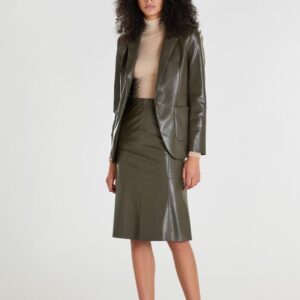 Faux Leather Skirt