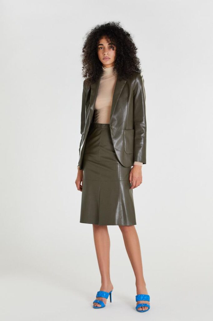 Faux Leather Skirt