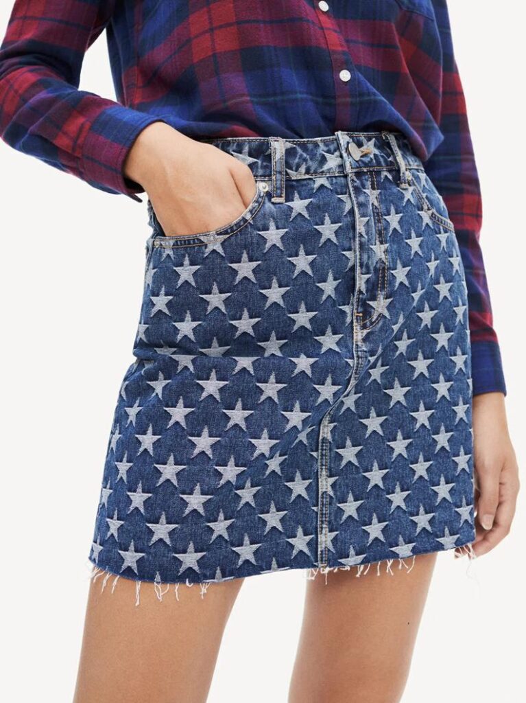 TJW Short Denim Skirt