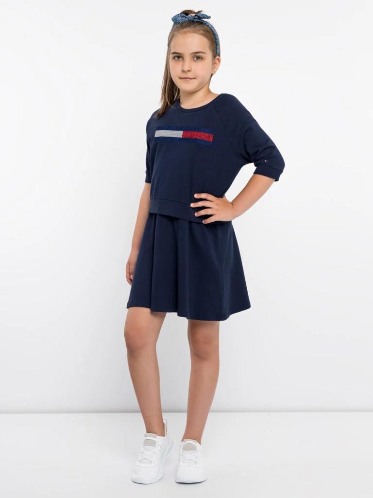 Lurex Flag Knit Dress