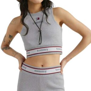 Tjcw Ribbed Jersey Racer Top Htr