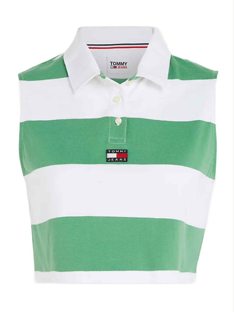 Tjw Crop Badge Stripe SL  Polo